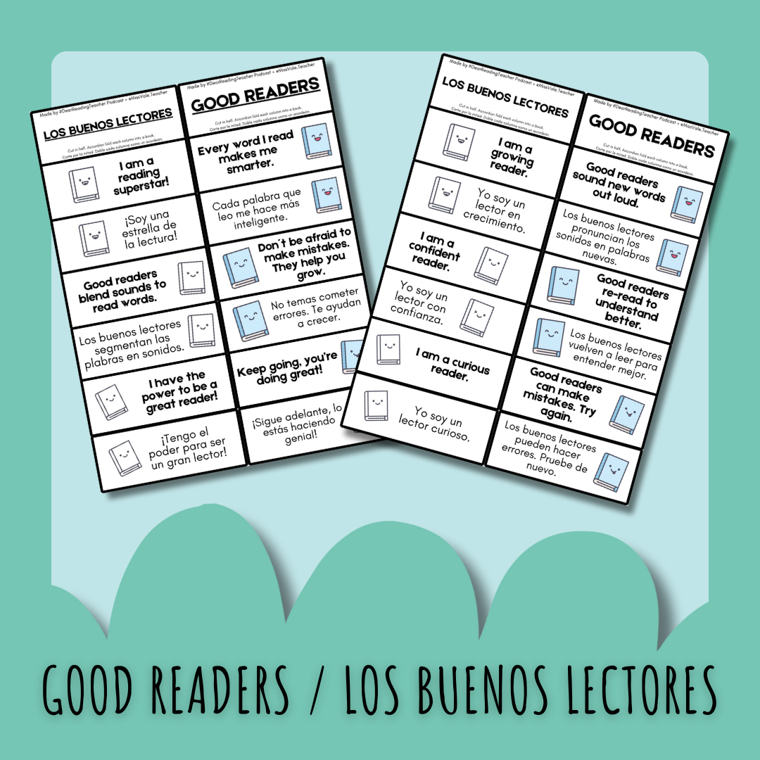 Good Readers/Los Buenos Lectores Reading Affirmations