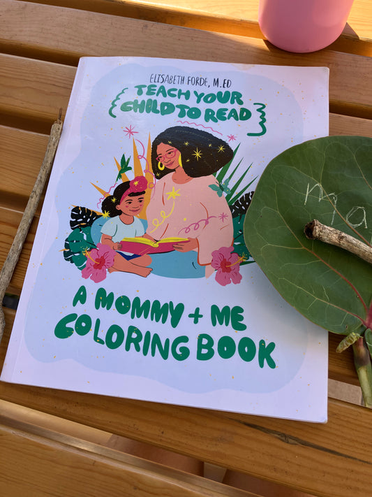 How to teach your child to read with a coloring book, cover