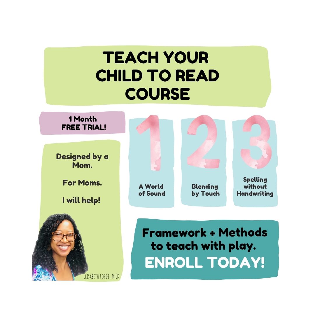 Teach your child to read homeschool training for parents