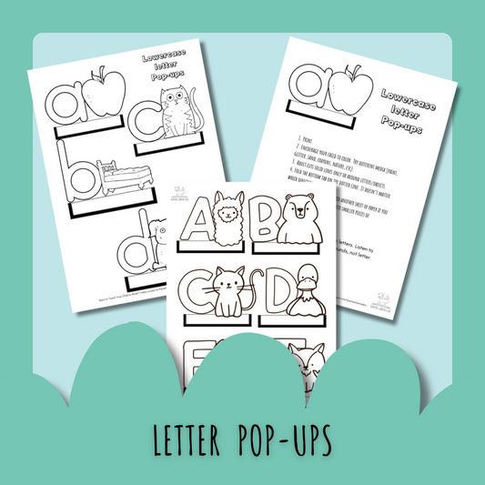 Animal Letter Pop-Ups