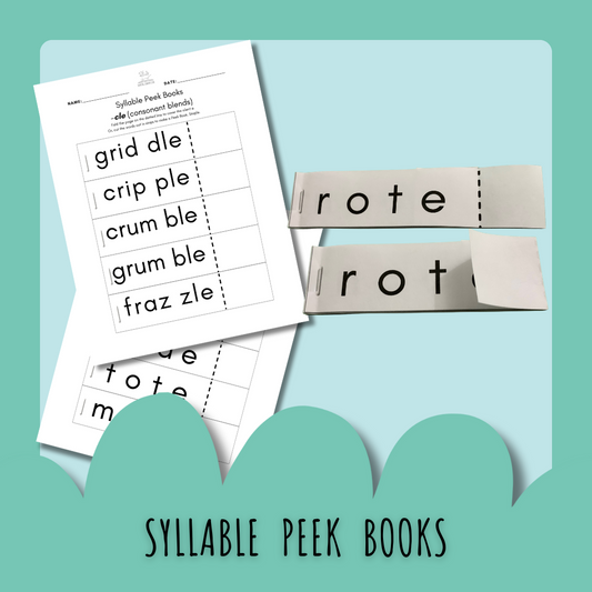 Syllable Peek Books
