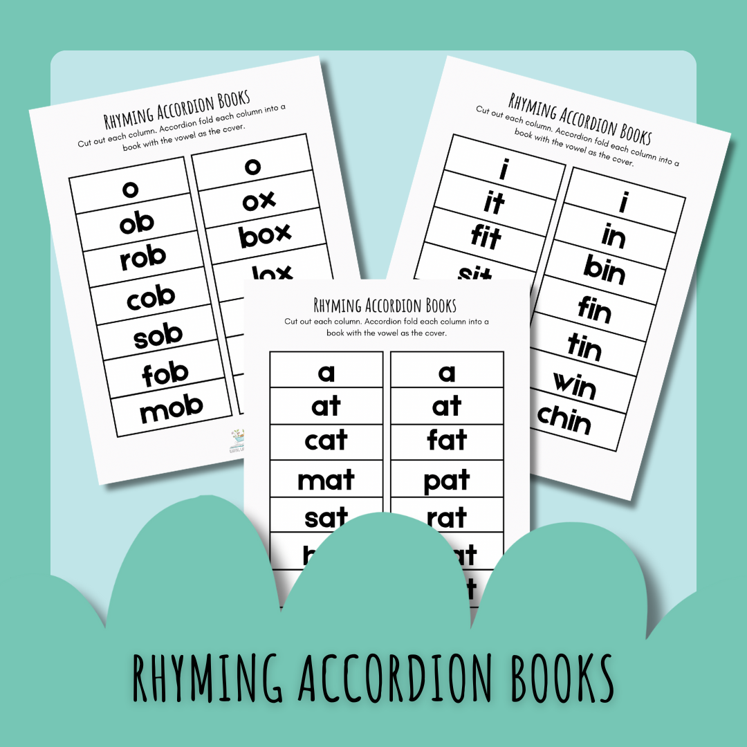 Rhyming CVC Accordion Books