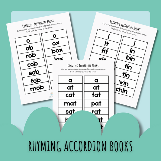Rhyming CVC Accordion Books